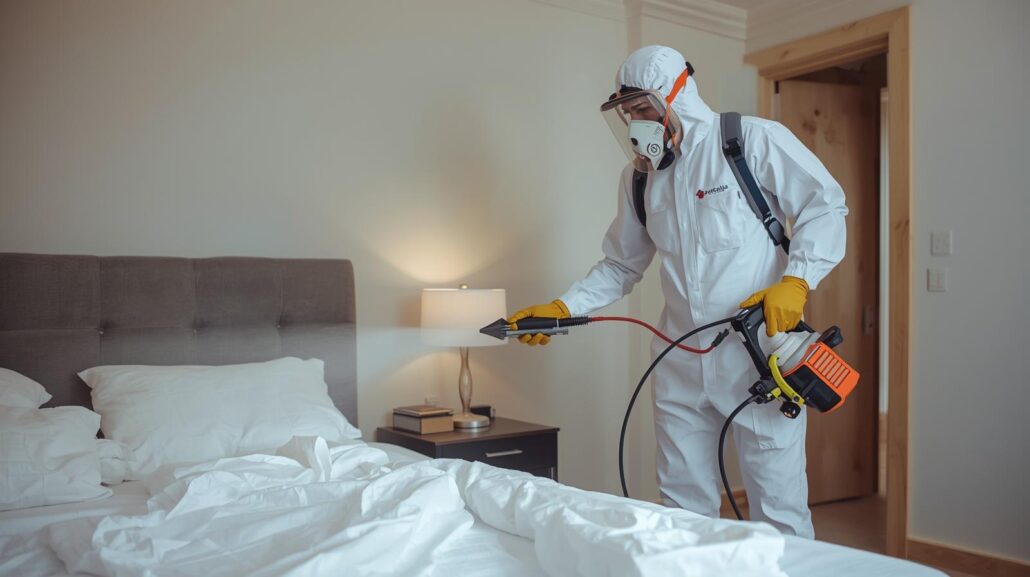 مكافحة البق فى حى الواحة